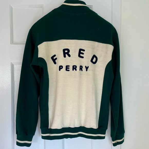 Fred Perry Mens Knitted Bomber Jacket 
